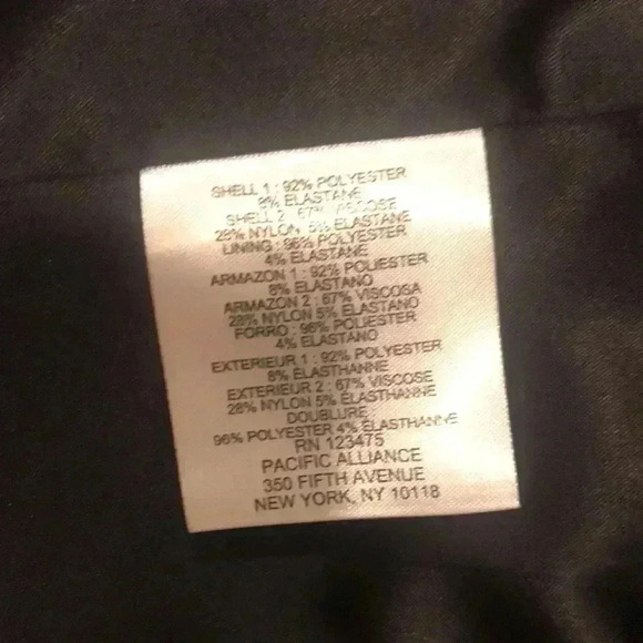 Ellen Tracy Size 14P A-Line Flare Floral Black and White Pattern MIDI length - Picture 9 of 9